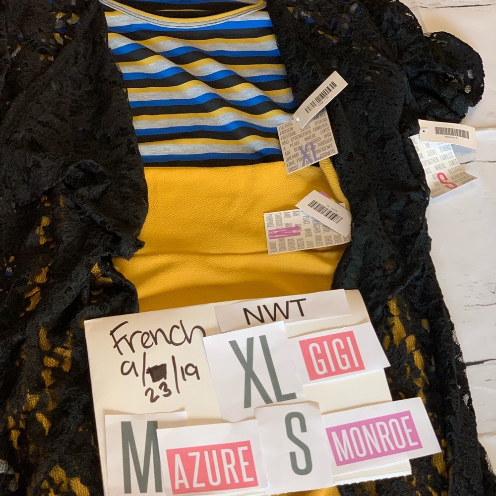 LuLaRoe Outfit GiGi, Azure, & Monroe